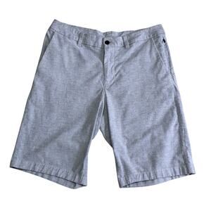 Lululemon men's commission short relaxed gray qwick oxford 32 waist